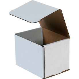 Global Industrial B40160 Global Industrial™ Corrugated Mailers, 5"L x 4"W x 4"H, White image.