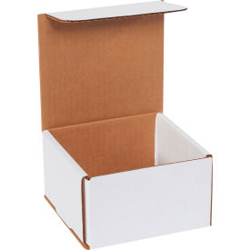 Global Industrial B40161 Global Industrial™ Corrugated Mailers, 5"L x 5"W x 3"H, White image.