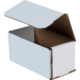 Global Industrial B40166 Global Industrial™ Corrugated Mailers, 6"L x 3"W x 3"H, White image.