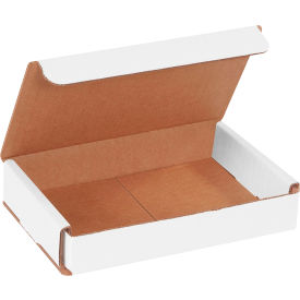 Global Industrial B1638569 Global Industrial™ Corrugated Mailers, 6"L x 4"W x 1"H, White image.