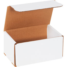 Global Industrial B40178 Global Industrial™ Corrugated Mailers, 6"L x 4"W x 3"H, White image.