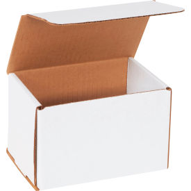 Global Industrial B40179 Global Industrial™ Corrugated Mailers, 6"L x 4"W x 4"H, White image.