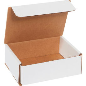 Global Industrial B1638386 Global Industrial™ Corrugated Mailers, 6"L x 5"W x 2"H, White image.