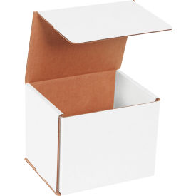 Global Industrial B1638536 Global Industrial™ Corrugated Mailers, 6"L x 5"W x 5"H, White image.