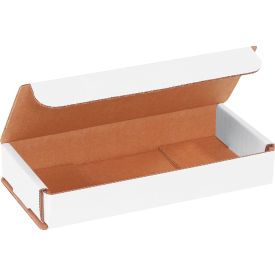 Global Industrial B1638509 Global Industrial™ Corrugated Mailers, 7"L x 3"W x 1"H, White image.
