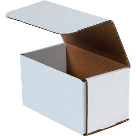 Global Industrial B40153 Global Industrial™ Corrugated Mailers, 7"L x 4"W x 4"H, White image.