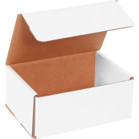 Global Industrial B1638278 Global Industrial™ Corrugated Mailers, 7"L x 5"W x 3"H, White image.