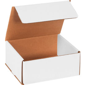 Global Industrial B1638364 Global Industrial™ Corrugated Mailers, 7"L x 6"W x 3"H, White image.