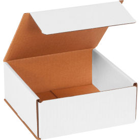 Global Industrial B1638477 Global Industrial™ Corrugated Mailers, 7"L x 7"W x 3"H, White image.
