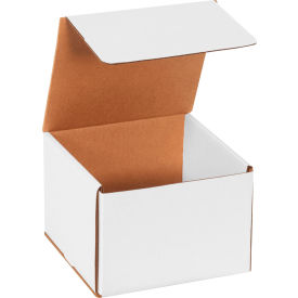 Global Industrial B1638643 Global Industrial™ Corrugated Mailers, 7"L x 7"W x 5"H, White image.