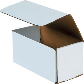 Global Industrial B40192 Global Industrial™ Corrugated Mailers, 8"L x 4"W x 4"H, White image.