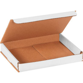 Global Industrial B1638202 Global Industrial™ Corrugated Mailers, 8"L x 6"W x 1"H, White image.
