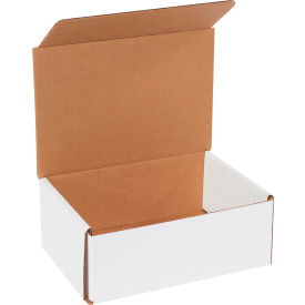Global Industrial B546171 Global Industrial™ Corrugated Mailers, 8"L x 6"W x 3"H, White image.