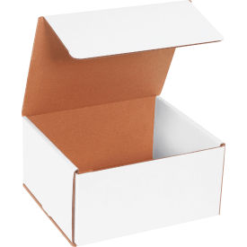 Global Industrial B1638518 Global Industrial™ Corrugated Mailers, 8"L x 7"W x 4"H, White image.