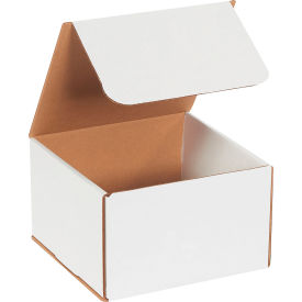 Global Industrial B1638301 Global Industrial™ Corrugated Mailers, 8"L x 8"W x 5"H, White image.