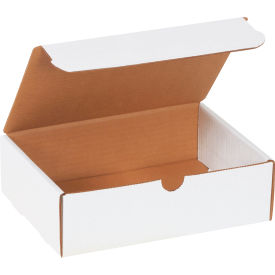Global Industrial B40299 Global Industrial™ Corrugated Literature Mailers, 9"L x 6-1/2"W x 2-3/4"H, White image.