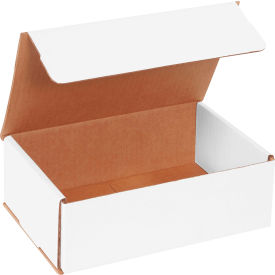 Global Industrial B1638504 Global Industrial™ Corrugated Mailers, 9"L x 6"W x 3"H, White image.