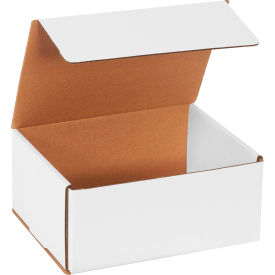 Global Industrial B1638655 Global Industrial™ Corrugated Mailers, 9"L x 7"W x 4"H, White image.