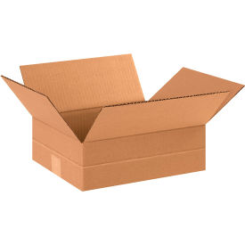 Global Industrial™ Multi Depth Cardboard Corrugated Boxes 12""L x 10""W x 4""H Kraft