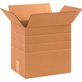 Global Industrial™ Multi Depth Cardboard Corrugated Boxes 12-1/4""L x 9-1/4""W x 12""H Kraft