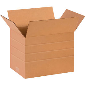 Global Industrial™ Multi Depth Cardboard Corrugated Boxes 14""L x 10""W x 10""H Kraft