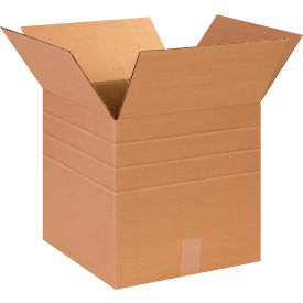Global Industrial™ Multi Depth Cardboard Corrugated Boxes 14""L x 14""W x 14""H Kraft