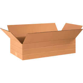 Global Industrial™ Multi Depth Cardboard Corrugated Boxes 24""L x 12""W x 6""H Kraft