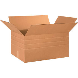 Global Industrial™ Multi Depth Cardboard Corrugated Boxes 24""L x 16""W x 12""H Kraft