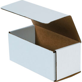 Global Industrial B40177 Global Industrial™ Corrugated Mailers, 7-1/2"L x 3-1/2"W x 3-1/4"H, White image.