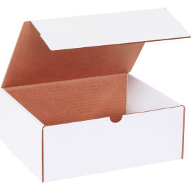 Global Industrial B2205455 Global Industrial™ Corrugated Literature Mailers, 10-1/4"L x 8-1/4"W x 4"H, White image.