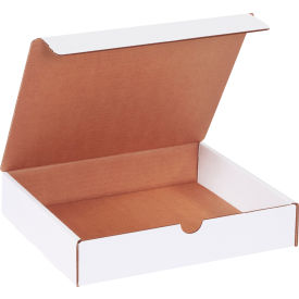 Global Industrial B2205457 Global Industrial™ Corrugated Literature Mailers, 10"L x 9"W x 2"H, White image.