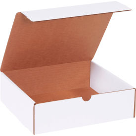 Global Industrial B2205456 Global Industrial™ Corrugated Literature Mailers, 10"L x 9"W x 3"H, White image.