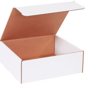 Global Industrial B1878588 Global Industrial™ Corrugated Literature Mailers, 11"L x 10"W x 4"H, White image.