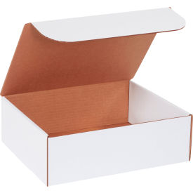 Global Industrial B1878650 Global Industrial™ Corrugated Literature Mailers, 12"L x 10"W x 4"H, White image.