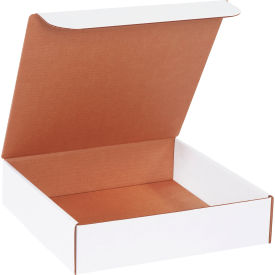 Global Industrial B1878651 Global Industrial™ Corrugated Literature Mailers, 12"L x 12"W x 3"H, White image.