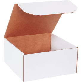 Global Industrial B1878646 Global Industrial™ Corrugated Literature Mailers, 12"L x 12"W x 6"H, White image.