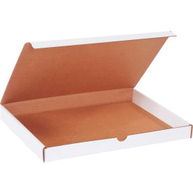 Global Industrial B2205448 Global Industrial™ Corrugated Literature Mailers, 13"L x 10"W x 1-1/4"H, White image.