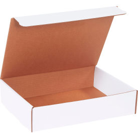 Global Industrial B1878667 Global Industrial™ Corrugated Literature Mailers, 13"L x 10"W x 3"H, White image.