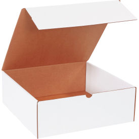 Global Industrial B2205447 Global Industrial™ Corrugated Literature Mailers, 14"L x 14"W x 5"H, White image.