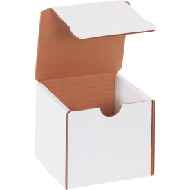 Global Industrial™ Corrugated Literature Mailers 4""L x 4""W x 4""H White