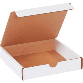Global Industrial B2205460 Global Industrial™ Corrugated Literature Mailers, 6"L x 6"W x 1-1/4"H, White image.