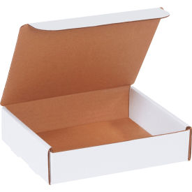 Global Industrial B2077726 Global Industrial™ Corrugated Literature Mailers, 8"L x 7"W x 2"H, White image.