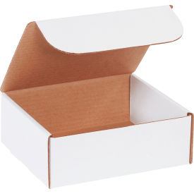 Global Industrial B2077727 Global Industrial™ Corrugated Literature Mailers, 8"L x 7"W x 3"H, White image.