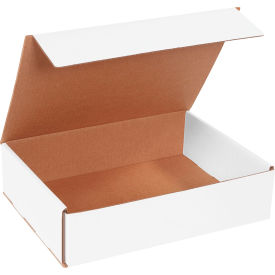 Global Industrial B2205314 Global Industrial™ Corrugated Mailers, 12"L x 9"W x 3"H, White image.