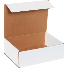 Global Industrial B2205312 Global Industrial™ Corrugated Mailers, 12"L x 9"W x 4"H, White image.