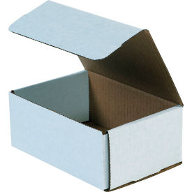 Global Industrial B40203 Global Industrial™ Corrugated Mailers, 7-1/8"L x 5"W x 3"H, White image.