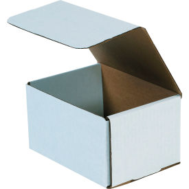 Global Industrial B40204 Global Industrial™ Corrugated Mailers, 6-1/2"L x 4-7/8"W x 3-3/4"H, White image.