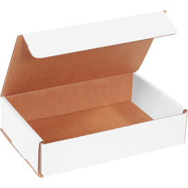 Global Industrial B1638389 Global Industrial™ Corrugated Mailers, 9"L x 6"W x 2"H, White image.