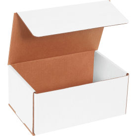 Global Industrial B1638351 Global Industrial™ Corrugated Mailers, 9"L x 6"W x 4"H, White image.