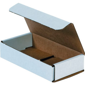 Global Industrial B40214 Global Industrial™ Corrugated Mailers, 6-1/2"L x 3-1/4"W x 1-1/4"H, White image.